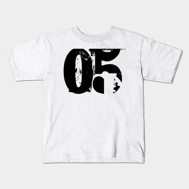 05 number Kids T-Shirt by Polli